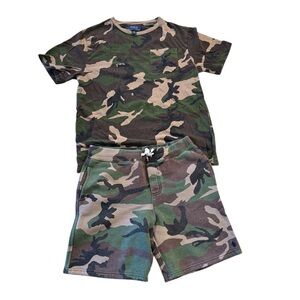 Polo by Ralph Lauren | Camouflage Shirt & Shorts Set Boys Size Large 14/16